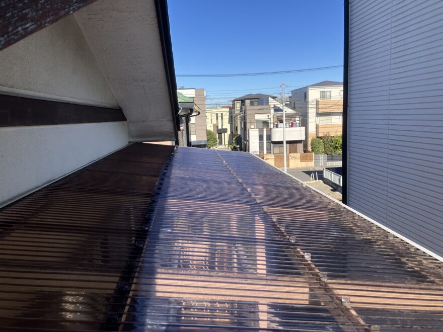 ベランダ波板交換工事